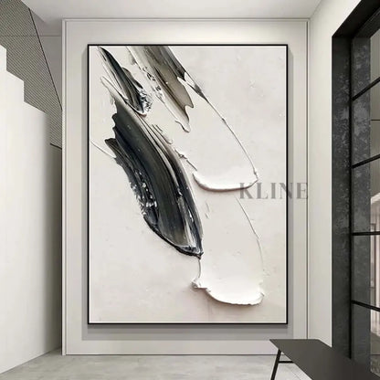 White Minimalism Texture - Hand Painting