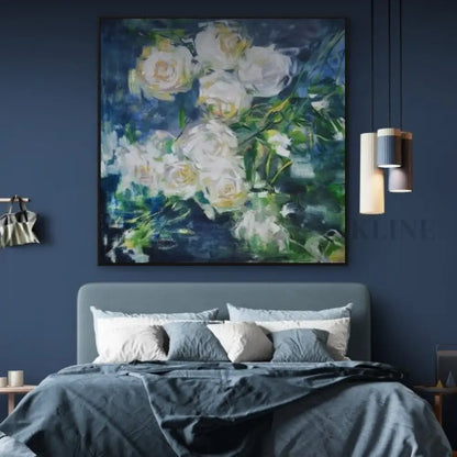 White Roses - Hand Painting