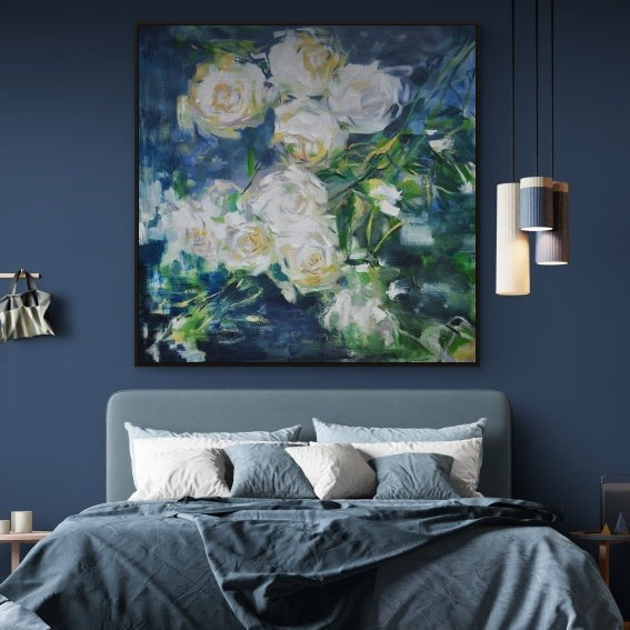 White Roses - Hand Painting
