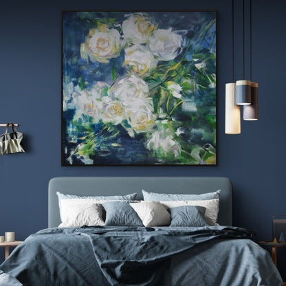 White Roses - Hand Painting