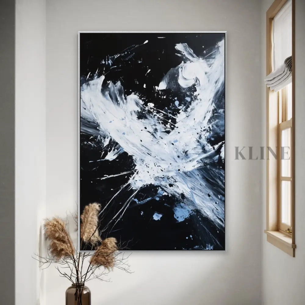 White Storm Gesture - Hand Painting Pinturas de arte abstracto
