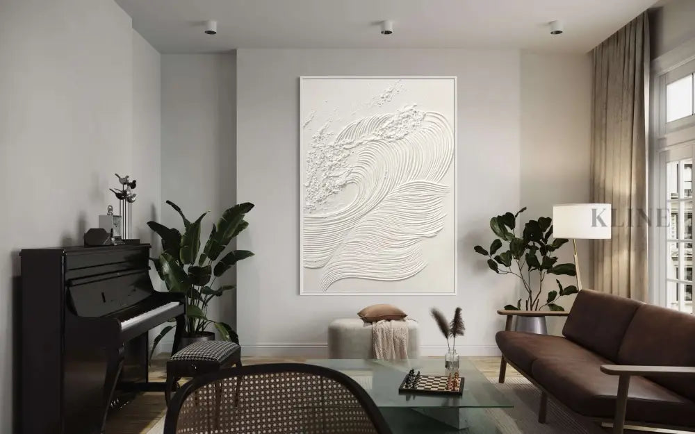 White Waves 1 - Hand Painting 