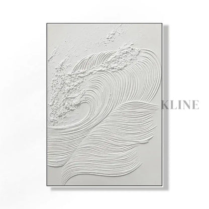 White Waves 1 - Hand Painting