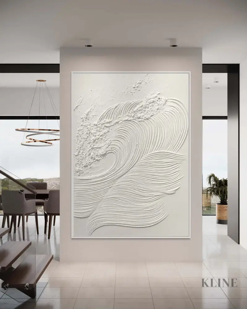 White Waves 1 - Hand Painting