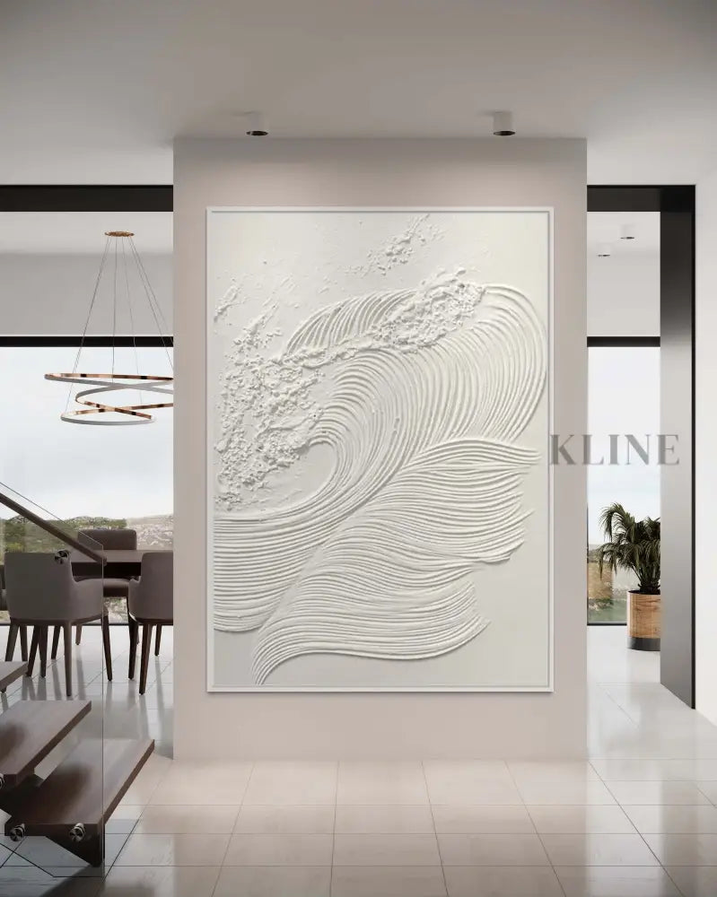 White Waves 1 - Hand Painting 