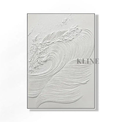 White Waves 1 - Hand Painting