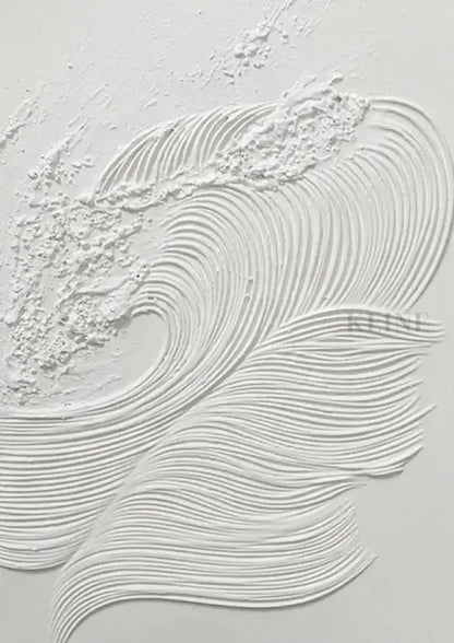 White Waves 1 - Hand Painting