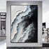 White Waves Textured Seascape Art - Hand Painting