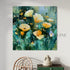 Wild Poppies in Emerald Light - Hand Painting