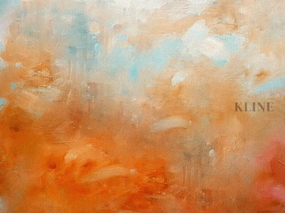 Wildfire - Hand Painting Orange Wall Art