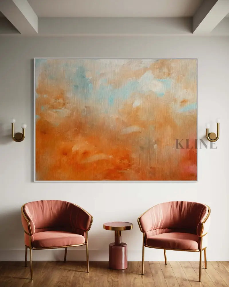 Wildfire - Hand Painting Orange Wall Art