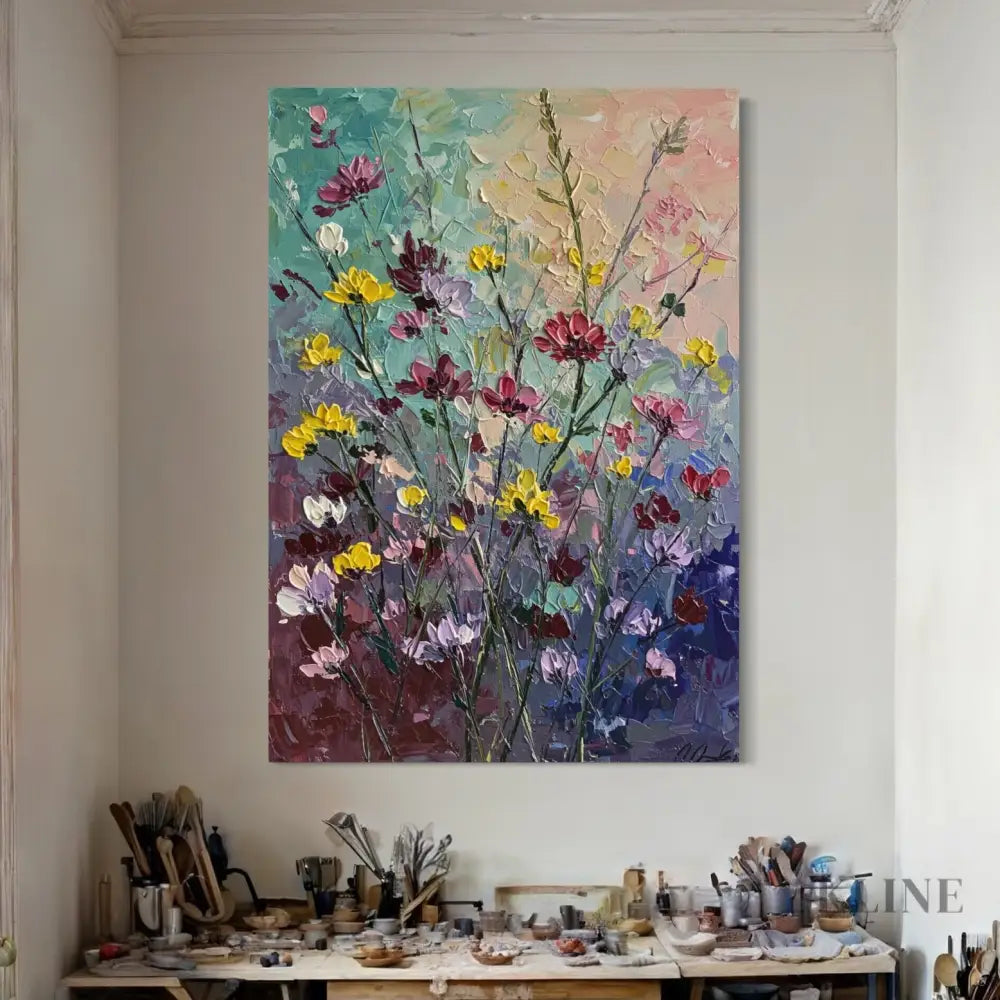 Wildflower Medley - Hand Painting Meistverkaufte Gemälde