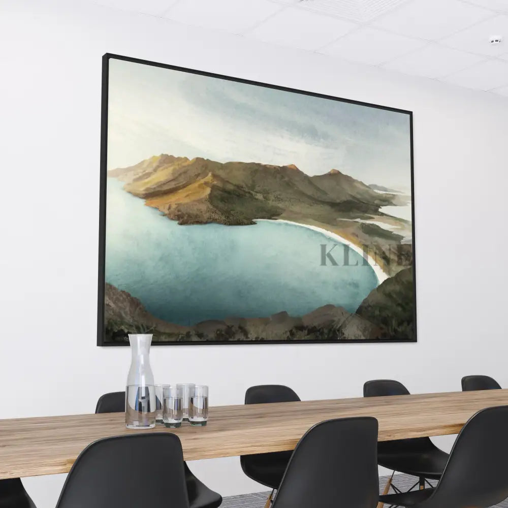Wineglass Bay Sunrise - Hand Painting Dining Room Wall Art