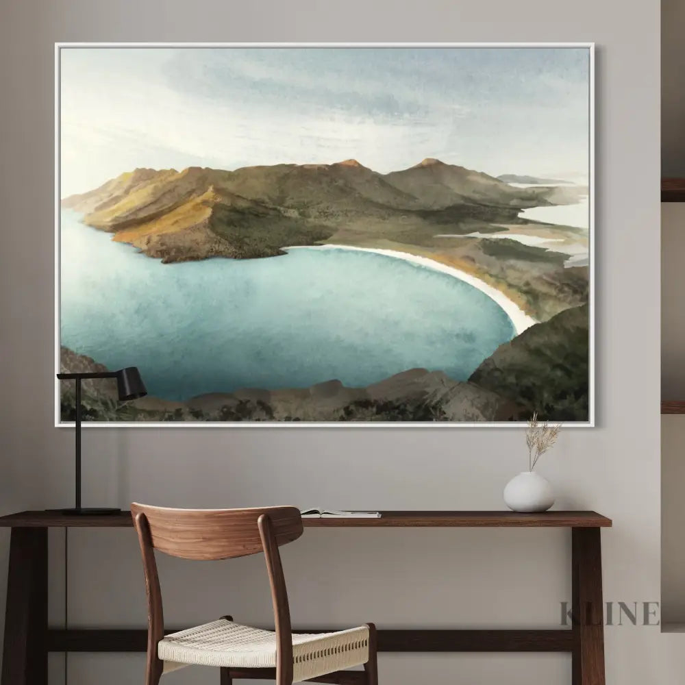 Wineglass Bay Sunrise - Hand Painting