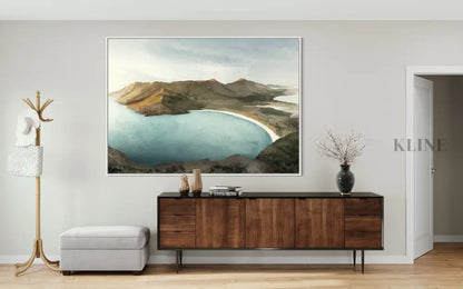 Wineglass Bay Sunrise - Hand Painting