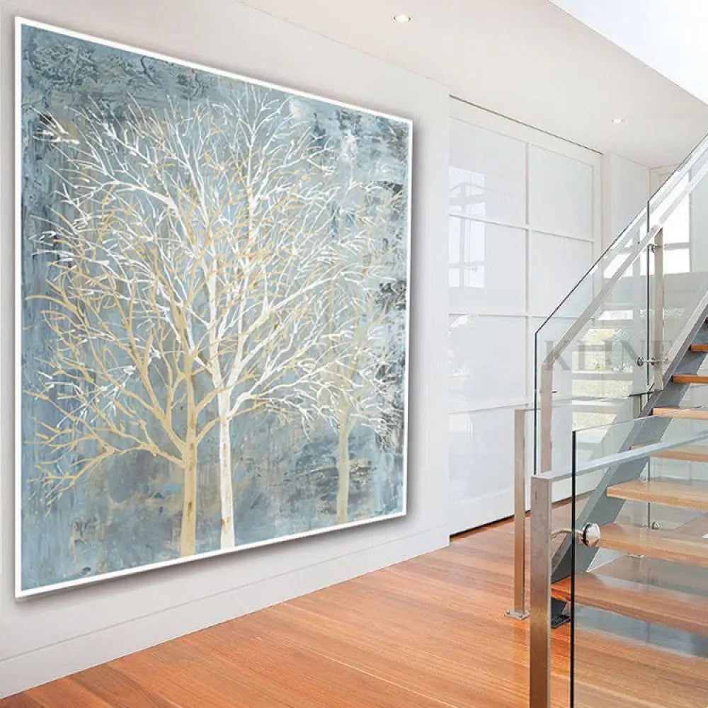 Winter Breeze - Hand Painting Leinwand-Wandkunst