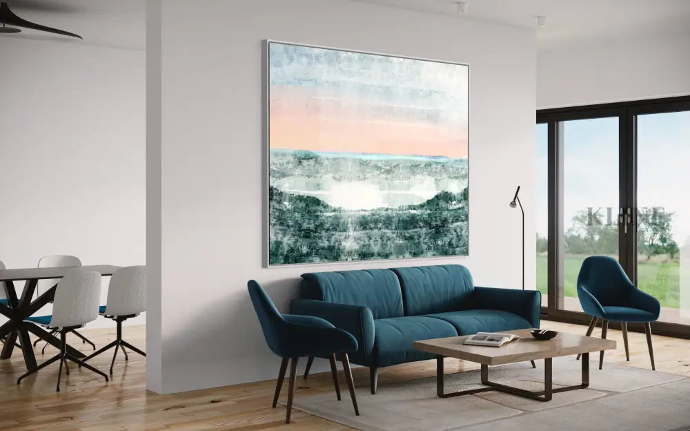 Winter Calf Pasture Beach - Hand Painting