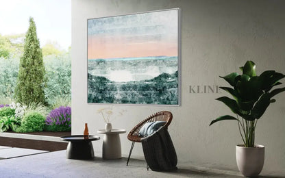 Winter Calf Pasture Beach - Hand Painting