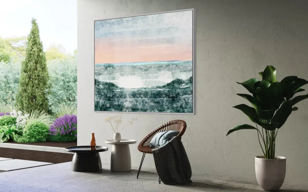 Winter Calf Pasture Beach - Hand Painting 