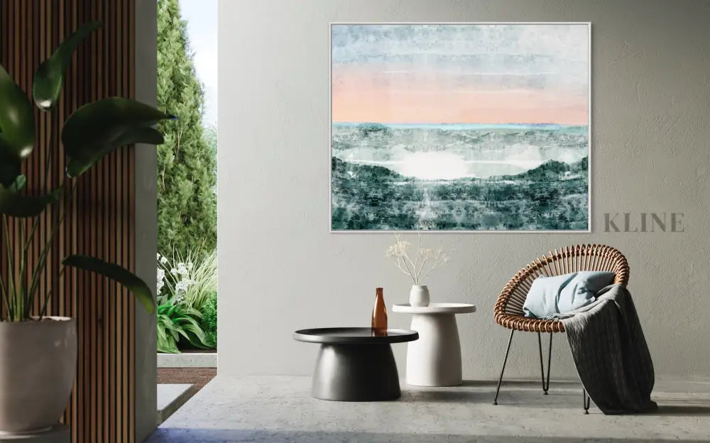 Winter Calf Pasture Beach - Hand Painting 