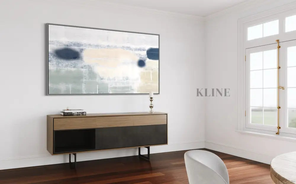 Winter Meadow No. 3 - Hand Painting Dining Room Wall Art