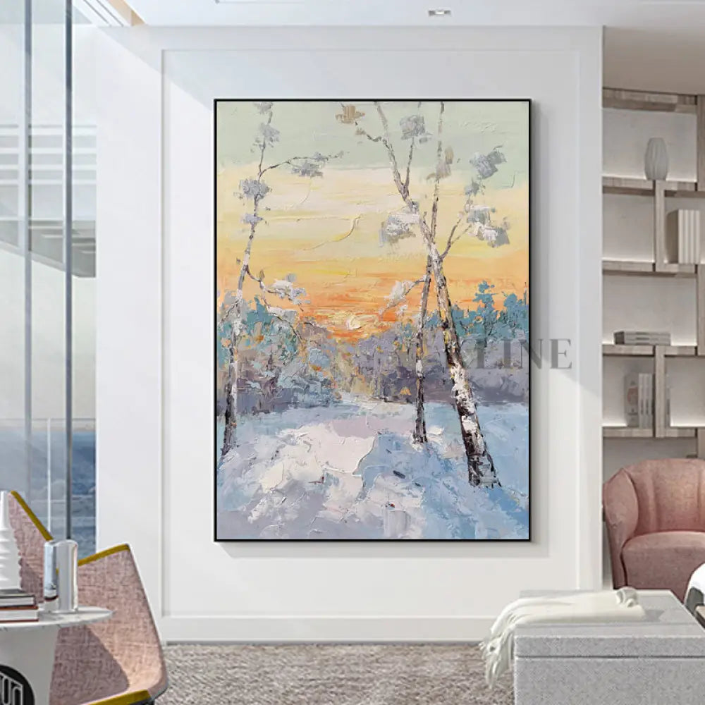 Winter Morning - Kline Collective Art mural de salon