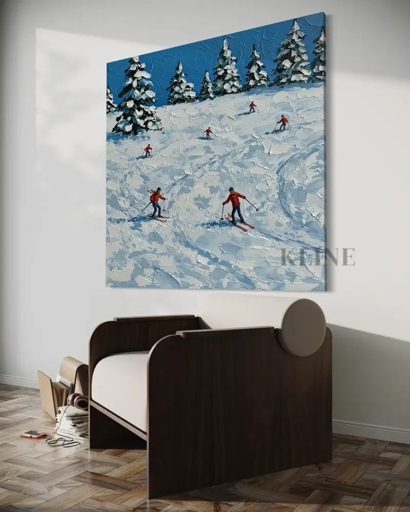 Winter’s Descent - Hand Painting 冬のウォールアート