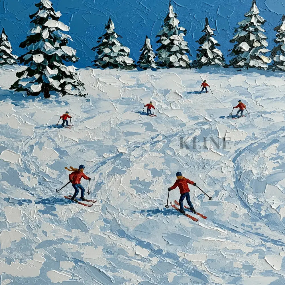 Winter’s Descent - Hand Painting 冬のウォールアート