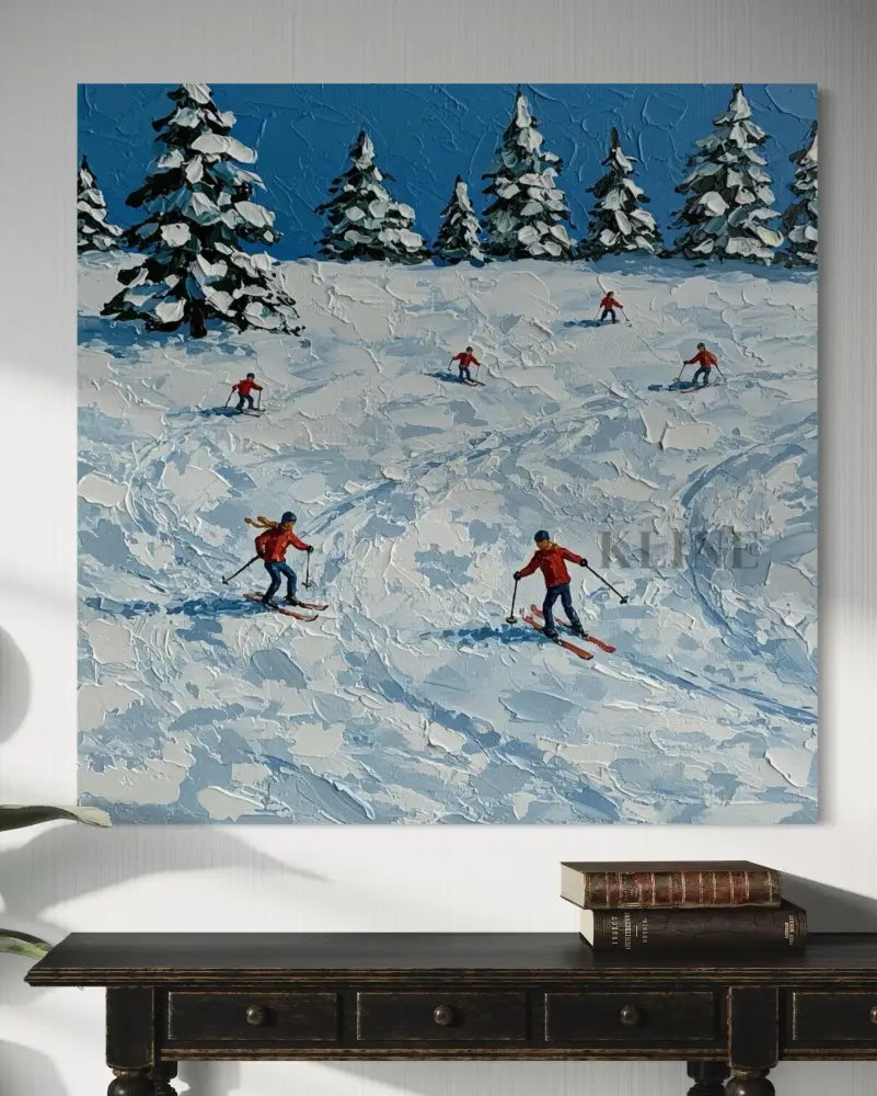 Winter’s Descent - Hand Painting 冬のウォールアート