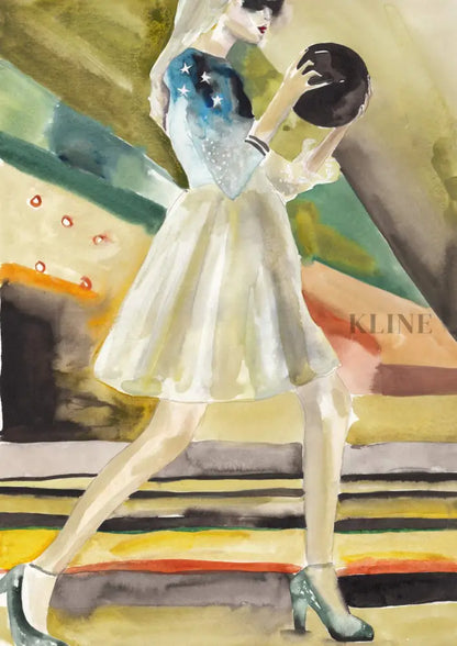 Won It In a Bowling - Hand Painting