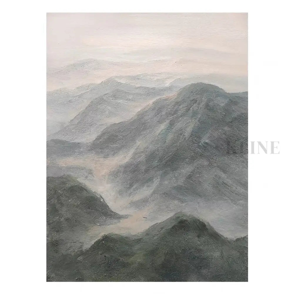Wonderful and Grand - Hand Painting Mountains Wall Art