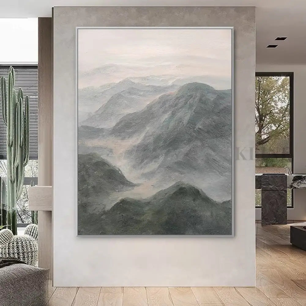 Wonderful and Grand - Hand Painting Mountains Wall Art