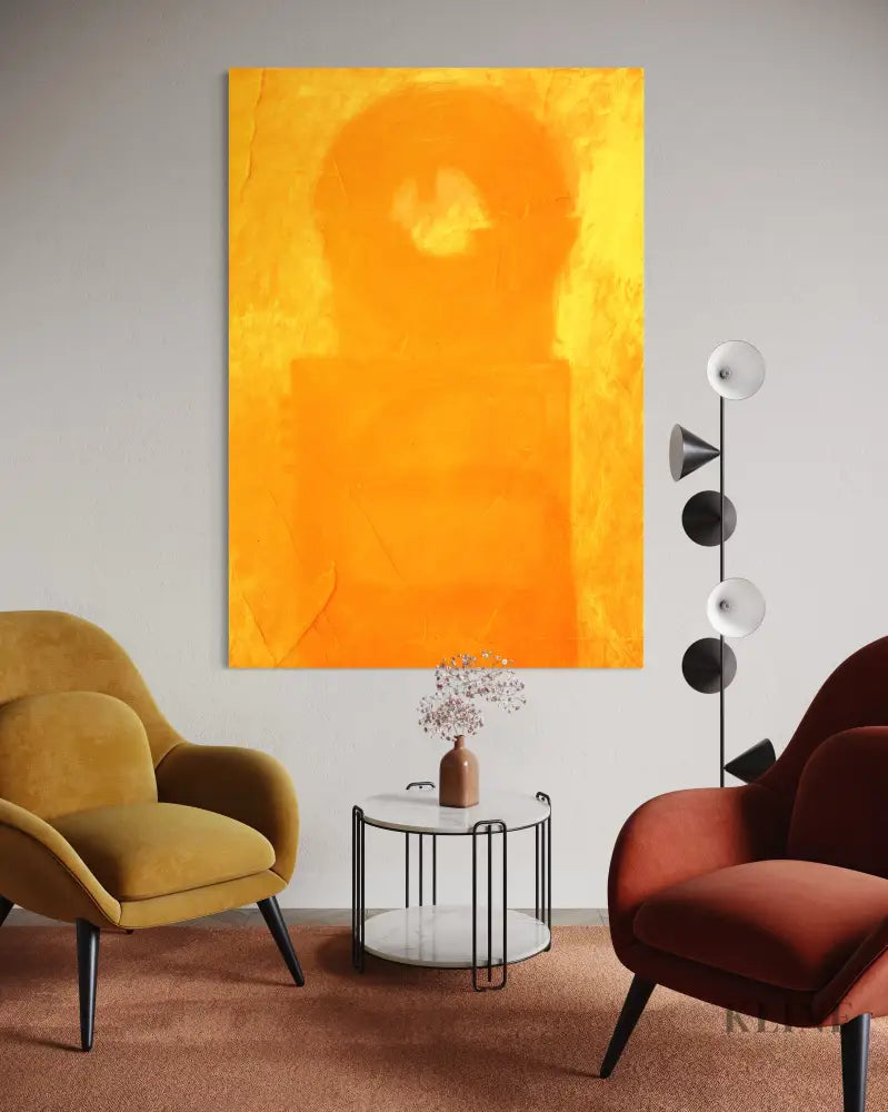 Yellow Cyclic - Hand Painting