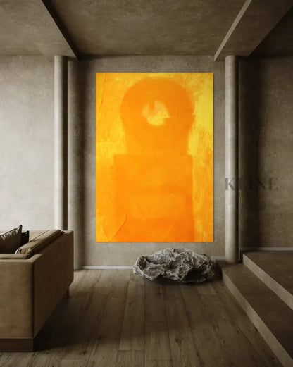 Yellow Cyclic - Hand Painting