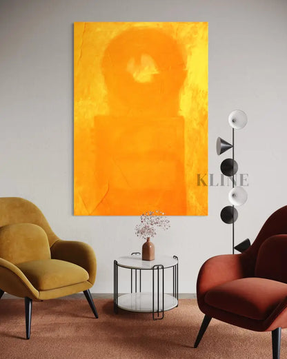 Yellow Cyclic - Hand Painting