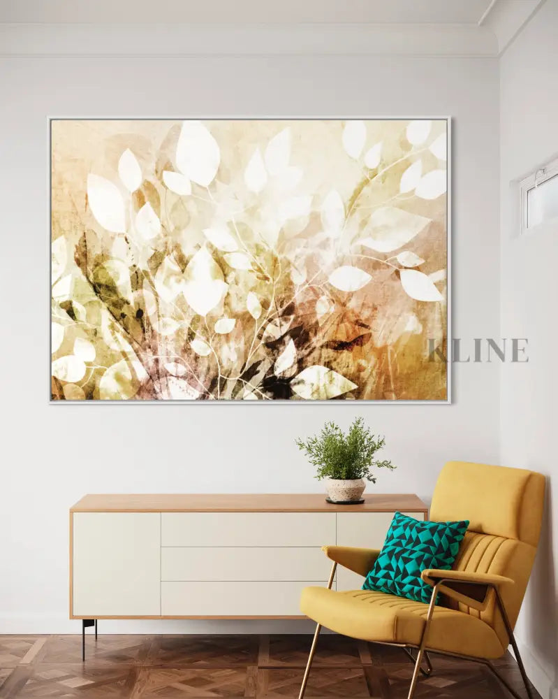Yellow Garden Floral - Hand Painting 
