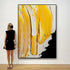 Yellow Textured Heavy Painting - Hand Painting