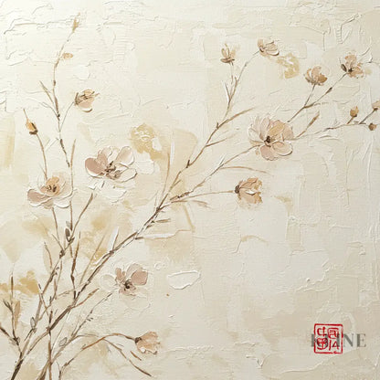 Zen Blossom Serenity - Hand Painting