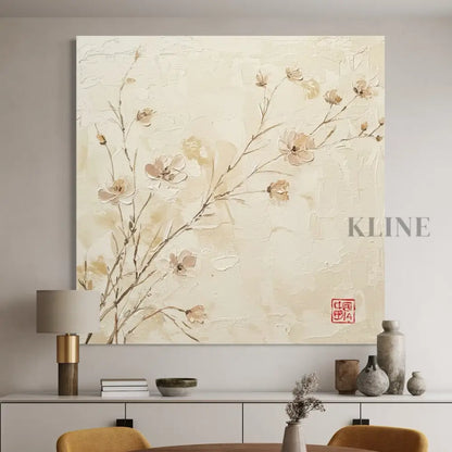 Zen Blossom Serenity - Hand Painting