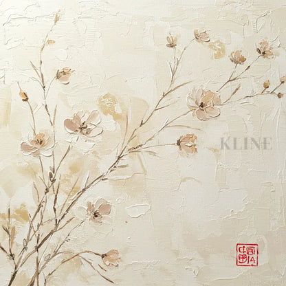 Zen Blossom Serenity - Hand Painting