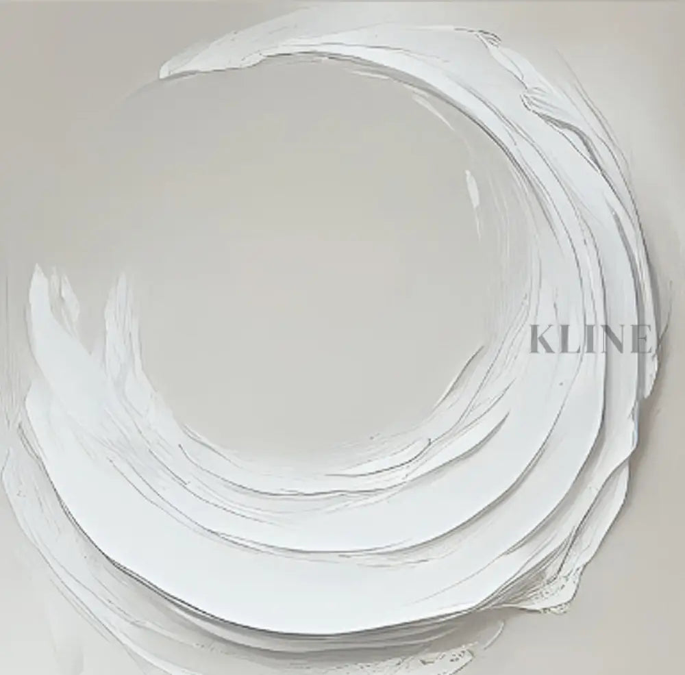 Hand-painted abstract wall art in white tones, enhancing interior spaces with elegance and vitality.
