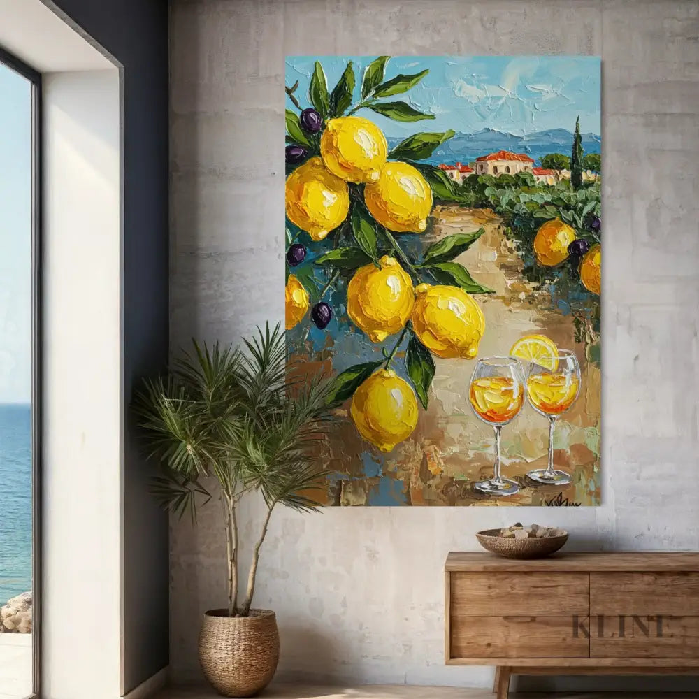 Zest of Aegean Light 1 - Hand Painting
