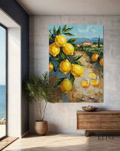 Zest of Aegean Light 1 - Hand Painting