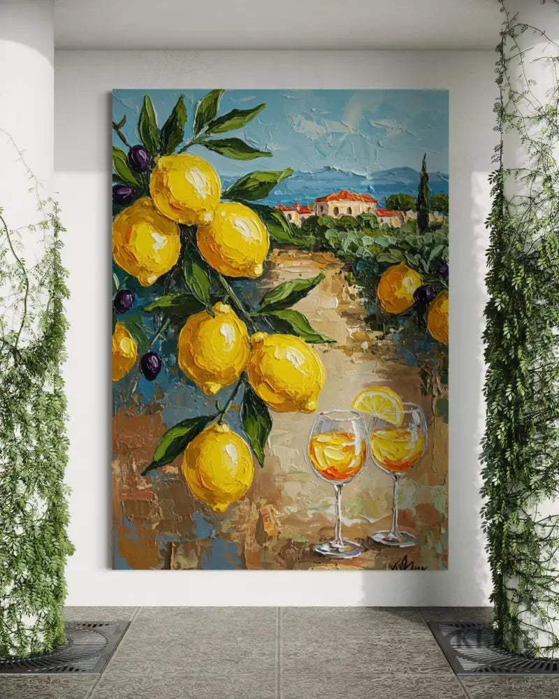 Zest of Aegean Light 1 - Hand Painting