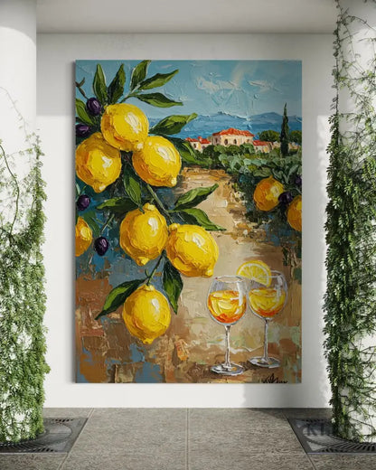 Zest of Aegean Light 1 - Hand Painting