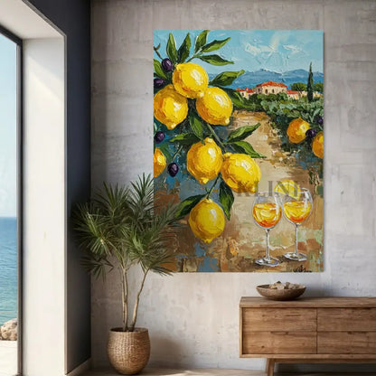 Zest of Aegean Light 1 - Hand Painting