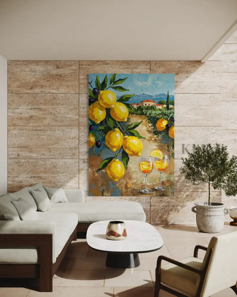Zest of Aegean Light 1 - Hand Painting 