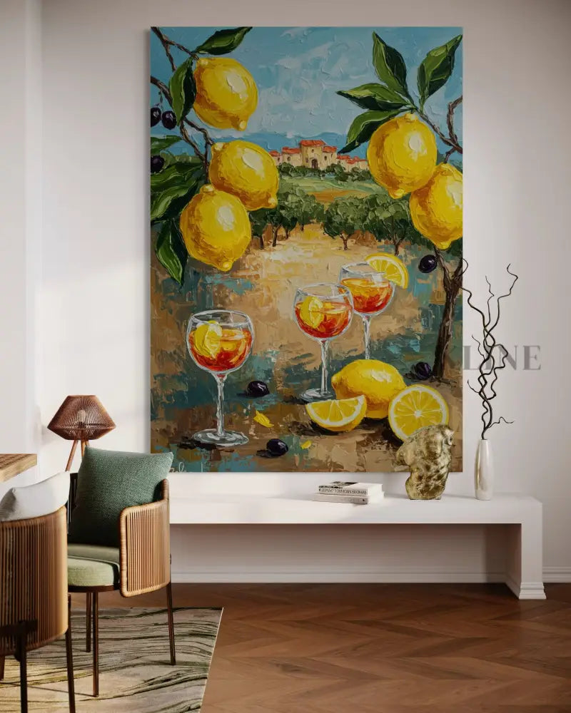 Zest of Aegean Light 2 - Hand Painting